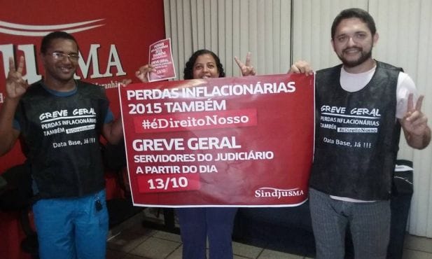 O material da Greve já está pronto e será enviando para todas as comarcas do estado.