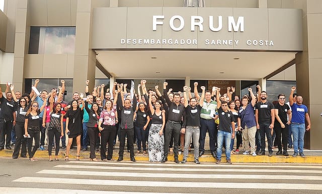 Os servidores do TJ-Ma já fizeram atos de protesto pelo pagamento das Perdas Inflacionárias 2014, mas o Governo do Estado não tem sinalizado negociação com a categoria.