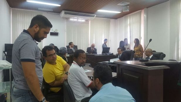 Dirigentes do SINDJUS-MA na Audiência de Conciliação.