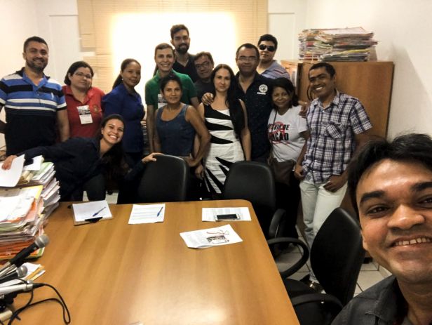 Servidores da Comarca de Estreito reunidos em Assembleia Geral Regional