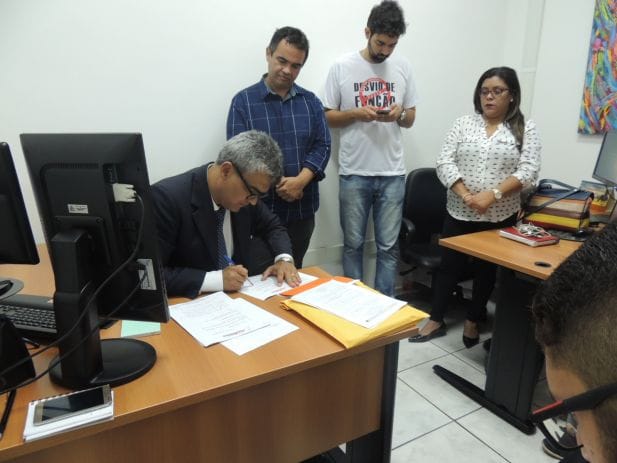 o juiz auxiliar do CNJ, Rui Magalhães, demonstrou atenção as demandas apresentadas pelo Sindjus-MA.