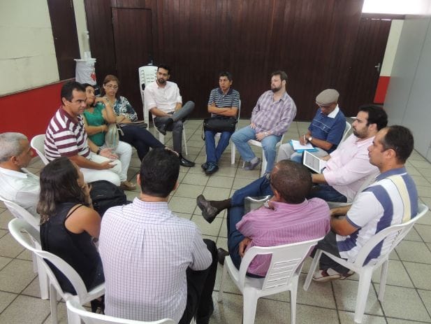 Presidente do SINDJUS, Aníbal Lins argumentou com as demais lideranças sindicais a necessidade de uma unificação das pautas