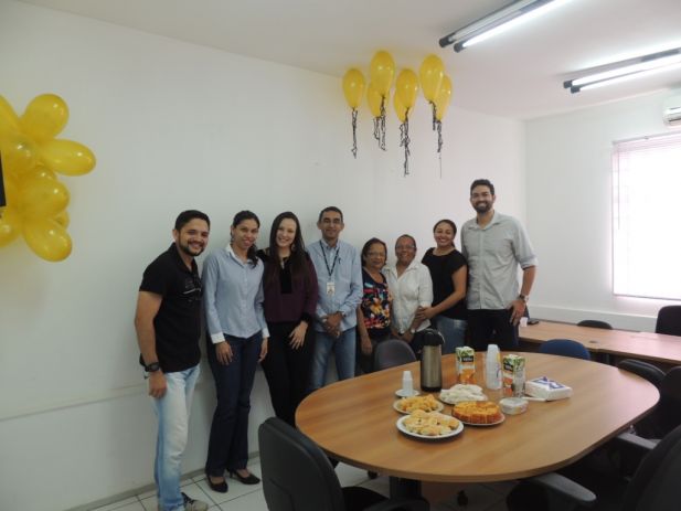 Ao final da visita os servidores do fórum da Raposa convidaram os diretores do SINDJUS-MA paa um lanche organizado por eles