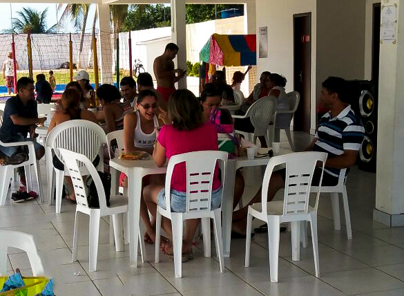 Servidores compareceram com as famílias no Clube da Raposa