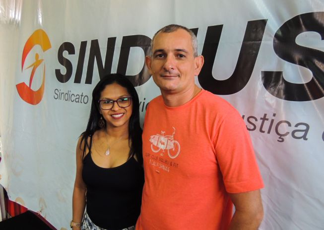 Leonice Medeiros, eleita secretária do Conselho Fiscal, e Douviran Ageme, que foi escolhido presidente do Conselho.