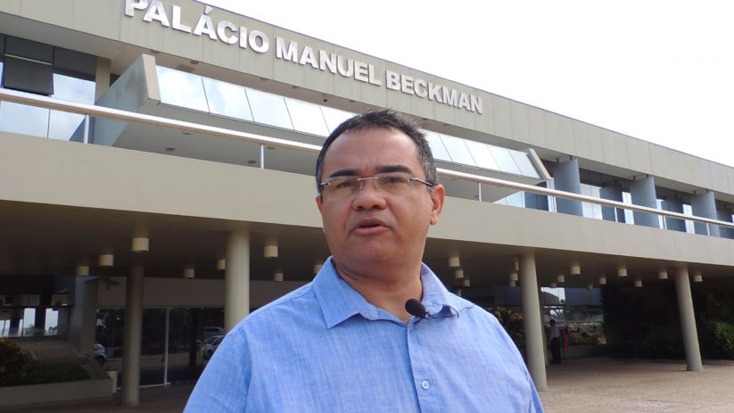 Presidente do Sindjus-MA, Aníbal Lins, na Assembleia Legislativa do Maranhão