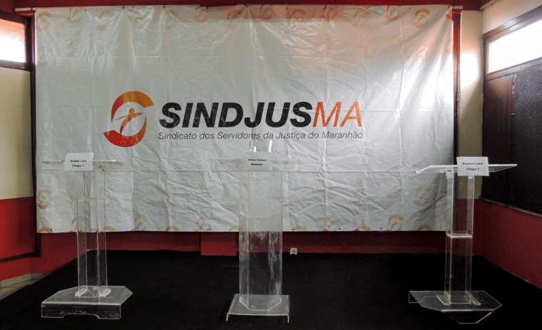 A gravação do debate dos candidatos a presidente do Sindjus-MA será iniciada às 20horas desta quinta-feira (20).