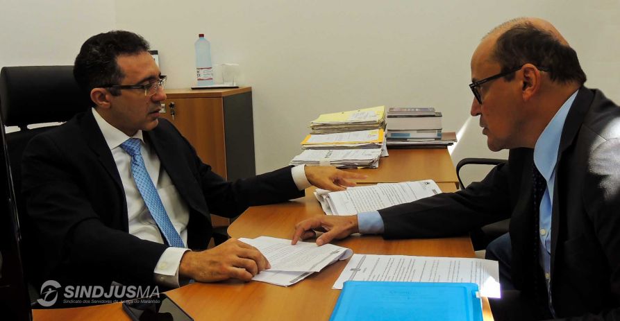 O encontro tratou do pedido de providência do Sindjus-MA para o sequestro de R$ 82,8 milhões devidos pelo Estado para pagamento de precatórios