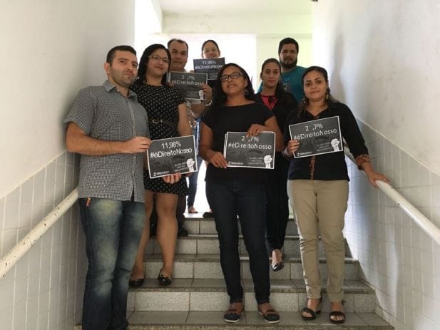 Servidores da cidade balneário de São José de Ribamar também particiciparam