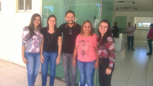 A partr da esquerda Karoline Figueiredo, Jamile Nogueira, Artur Filho, Marléia Araújo e Isis Carvalho da comarca de Riachão também garantiram adesão a mobilização contra a Rescisória.
