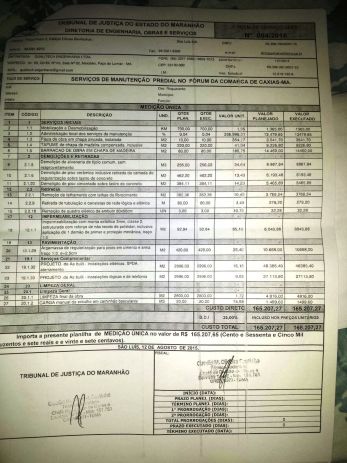 Ordem de Serviço 004/2015 autorizando Qualitech Engenharia LTDA realizar obras e manutenção no valor de R$165.207,27.