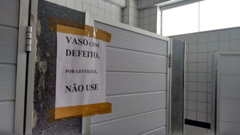Mesmo após reformas problemas estruturais continuam.