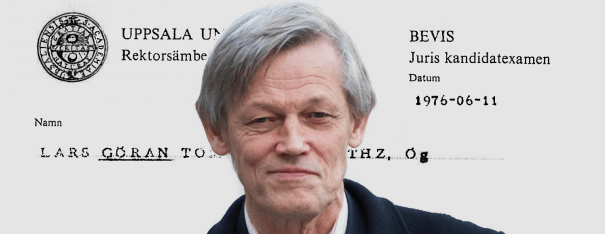 Lars Göran Tomas Lambertz foi o Chanceler da Justiça Sueca, entre 2001 e 2009. Ele está atualmente servindo como um juiz no Supremo Tribunal da Suécia.